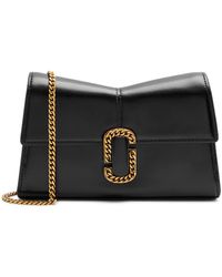 Marc Jacobs - The St Marc Leather Wallet-on-chain - Lyst