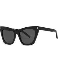 Saint Laurent - Kate Cat-Eye Sunglasses, Sunglasses - Lyst