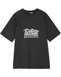 ROTATE BIRGER CHRISTENSEN - Logo-print Cotton T-shirt - Lyst