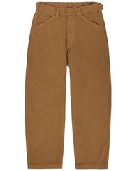 Lemaire - Oversized Cotton-Twill Trousers - Lyst