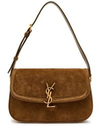 Saint Laurent - Solferino Suede Shoulder Bag - Lyst