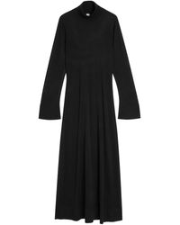 TOTEME - Split Sleeve Semi-Sheer Knit Maxi Dress - Lyst