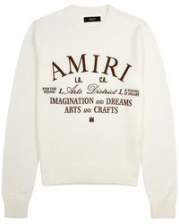 Amiri - Arts District Logo-embroidered Wool Jumper - Lyst