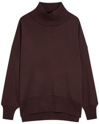 Varley - Barker High-Neck Stretch-Jersey Sweatshirt - Lyst
