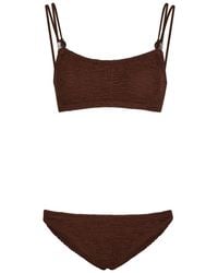 Hunza G - Cassie Beaded Crinkle Bikini - Lyst