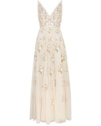 Needle & Thread - Posy Floral-Embroidered Tulle Gown - Lyst