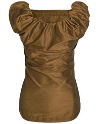 Vivienne Westwood - Ginnie Draped Cotton-Blend Top - Lyst