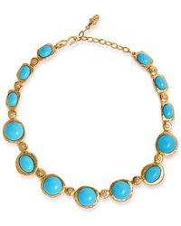 Kenneth Jay Lane - Cabochon And Crystal-embellished Necklace - Lyst