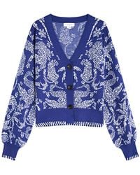 Never Fully Dressed - Mosaic Knitted Cardigan - Lyst