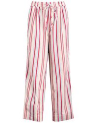 Damson Madder - Georgia Striped Cotton Trousers - Lyst