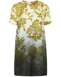 La DoubleJ - Swing Floral-Print Woven Mini Dress - Lyst