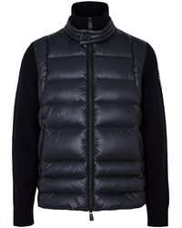 3 MONCLER GRENOBLE - Quilted Shell And Stretch-wool Jacket - Lyst