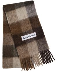Acne Studios - Vally Checked Wool-Blend Scarf - Lyst
