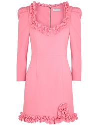 Rebecca Vallance Synthetic Belladonna Long Sleeve Mini Dress in Print (Purple) - Lyst