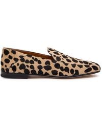 Tod's - Cuoio 25M Animal-Print Calf Hair Loafers - Lyst