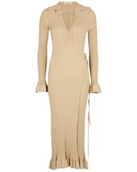 By Malene Birger - Gianina Ribbed Cotton-blend Maxi Dress - Lyst