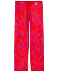 Dries Van Noten - Pachas Printed Straight-Leg Silk Trousers - Lyst