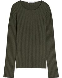 Acne Studios - Ribbed-Knit Jumper - Lyst