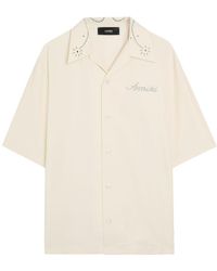 Amiri - Stud Embellished Woven Shirt - Lyst