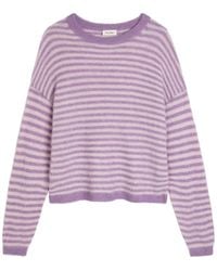 American Vintage - Nenybay Striped Brushed-Knit Jumper - Lyst