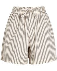 Tekla - Poplin Pyjama Shorts - Lyst