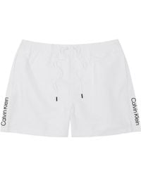 Calvin Klein - Logo Striped Shell Swim Shorts - Lyst