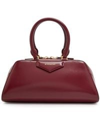 Givenchy - Antigona East-West Small Leather Top Handle Bag - Lyst