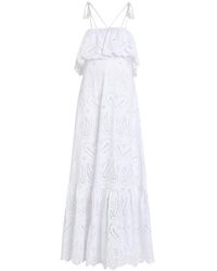 Etro - Broderie Anglaise Cotton-Blend Maxi Dress - Lyst