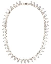 Fallon - Monarch Heart Rivière Embellished Necklace - Lyst