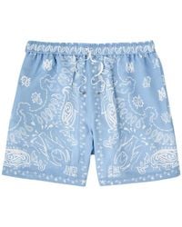 Amiri - Printed Cotton-Blend Shorts - Lyst