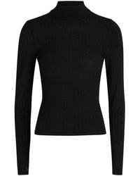 Alice + Olivia - Lanie Pointelle Knit Top - Lyst
