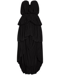 Ronny Kobo - Aly Gathered Tissue Jersey Mini Dress - Lyst