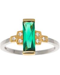 V By Laura Vann - Audrey Crystal-embellished Ring - Lyst