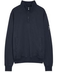 Sandbanks - Logo-Appliquéd Quarter-Zip Cotton Sweatshirt - Lyst