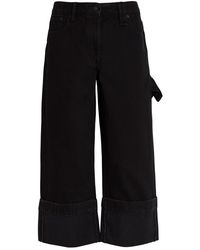Simone Rocha - Turn-Up Straight-Leg Cropped Jeans - Lyst