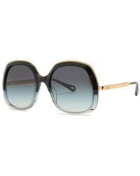 Chloé - Oversized Square-Frame Sunglasses - Lyst