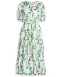 Hannah Artwear - Anyeta Printed Cotton Midi Dress - Lyst