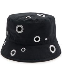 Maison Michel - Axel Eyelet Cotton Bucket Hat - Lyst