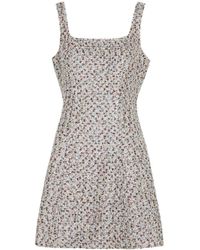 Veronica Beard - Delphine Metallic Tweed Mini Dress - Lyst