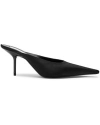 Victoria Beckham - Sloan 75 Satin Mules - Lyst