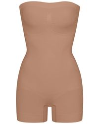 Skims - Seamless Sculpt Strapless Stretch-Woven Body Xxxl - Lyst