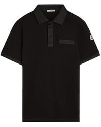 Moncler - Logo-Embroidered Piqué Cotton Polo Shirt - Lyst