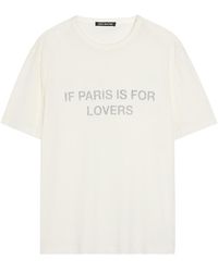 Cole Buxton - Paris Texas Printed Cotton T-Shirt - Lyst
