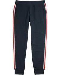 Moncler - Striped Cotton Sweatpants - Lyst