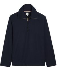 Paul Smith - Half-Zip Waffle Wool-Blend Jumper - Lyst