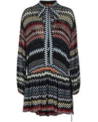 Missoni - Chevron Fine-Knit Mini Dress - Lyst