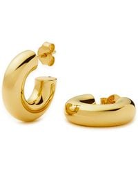 Missoma - Chubby Medium 18Kt Vermeil Hoop Earrings - Lyst