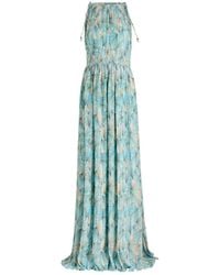 Veronica Beard - Yardley Printed Chiffon Maxi Dress - Lyst