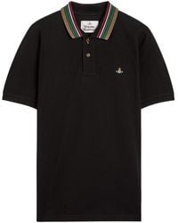 Vivienne Westwood - Classic Logo Piqué Cotton Polo Shirt - Lyst