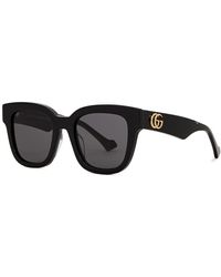 Gucci - Square-Frame Sunglasses, Designer Sunglasses, Lenses - Lyst